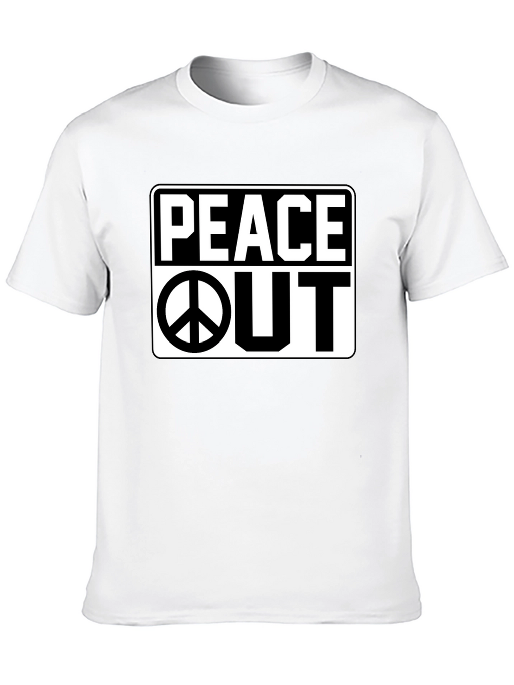 Peace Out Graphic Black T-Shirt