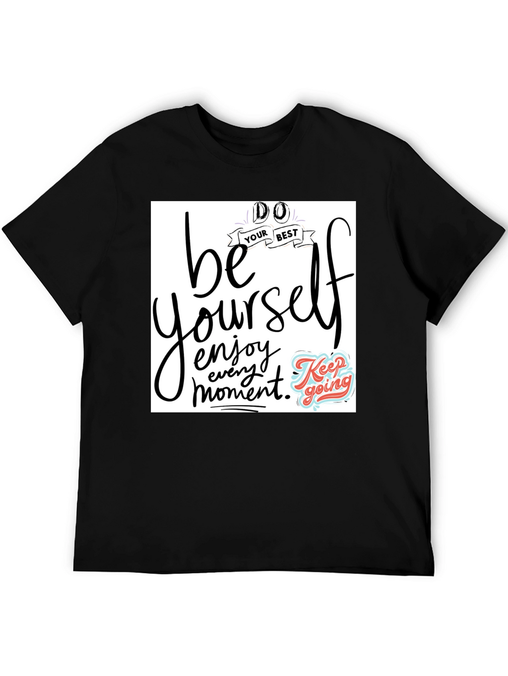 Be Yourself Graphic Tee - Black