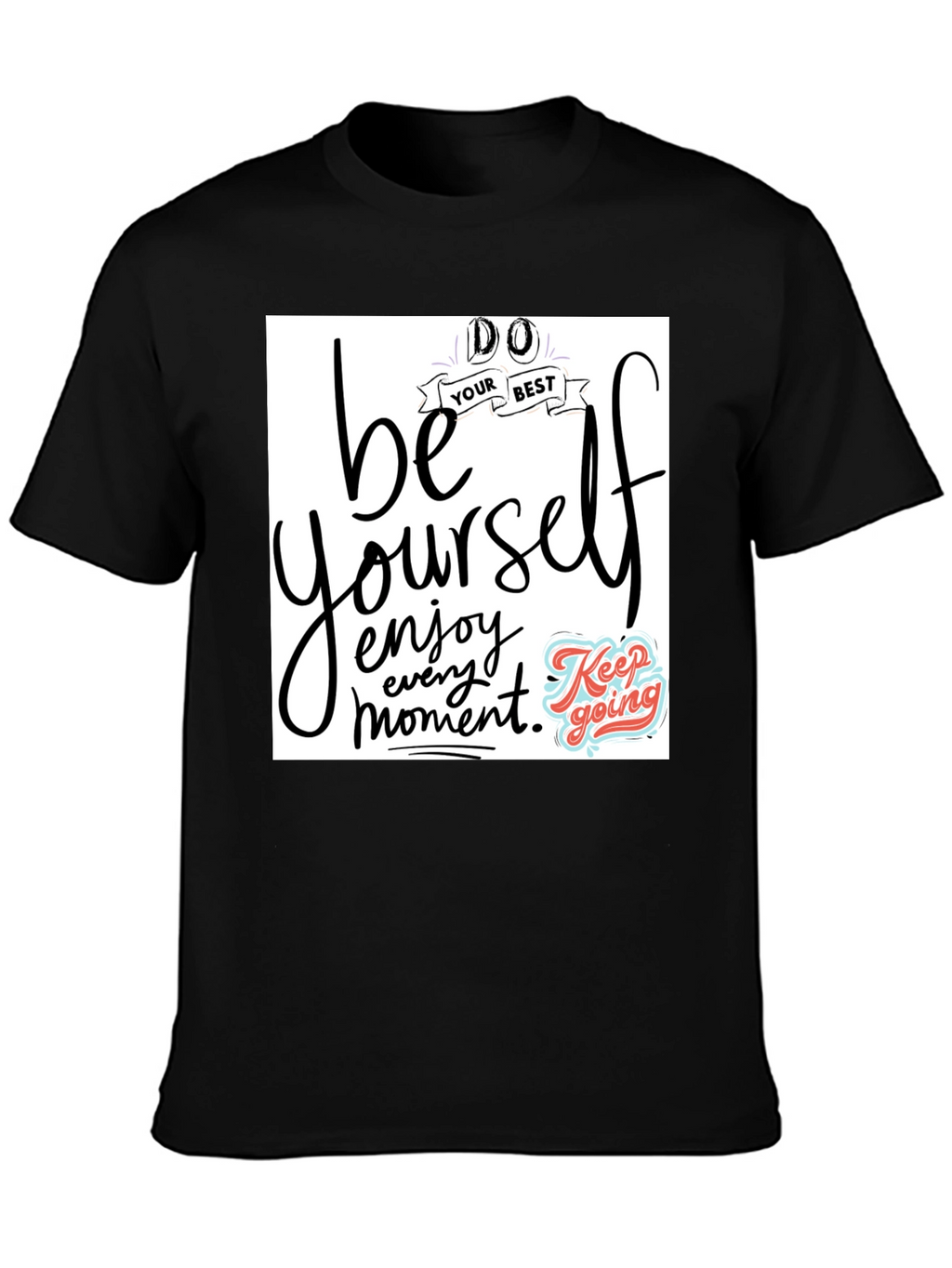 Be Yourself Graphic Tee - Black