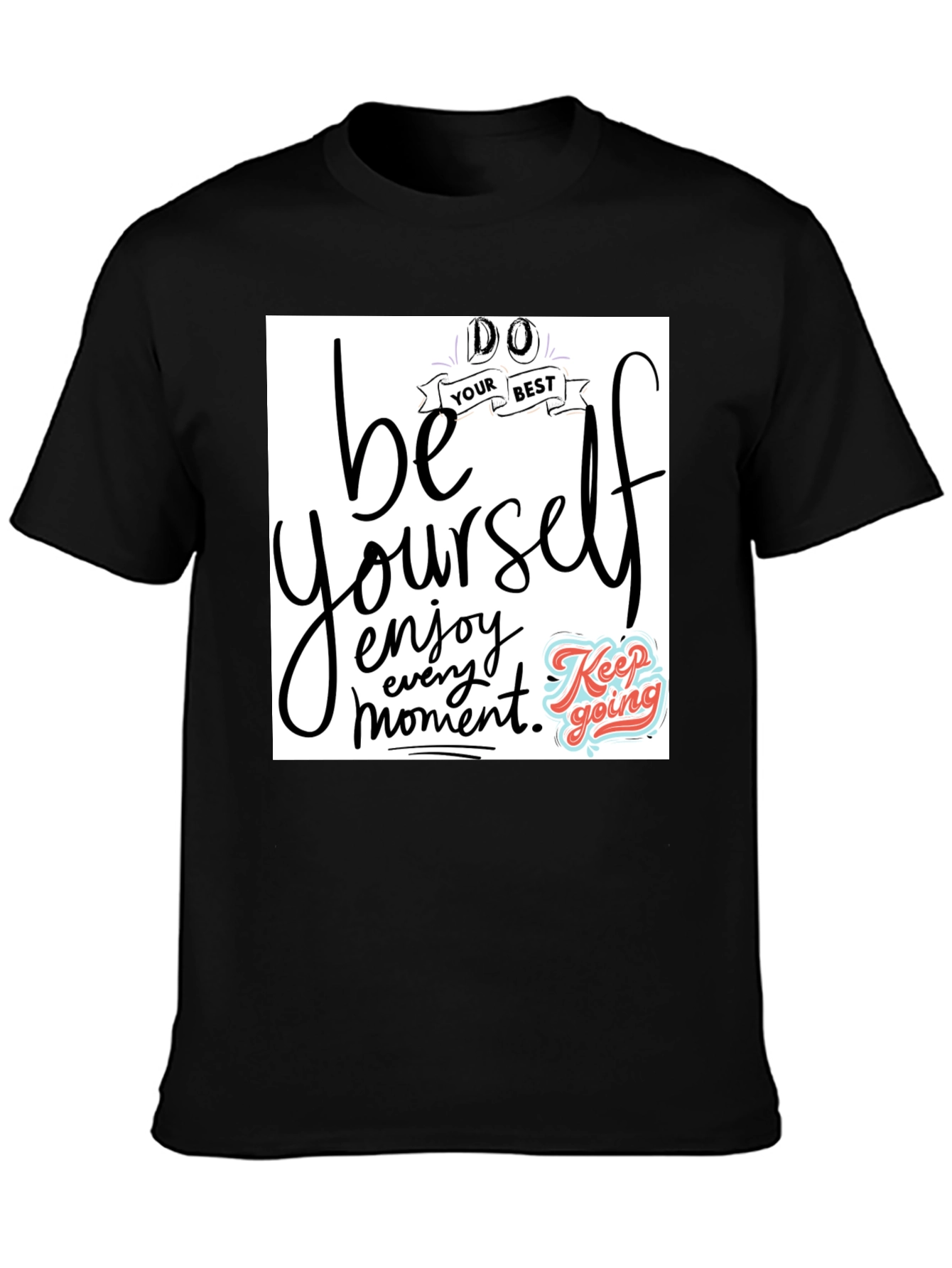 Be Yourself Graphic Tee - Black