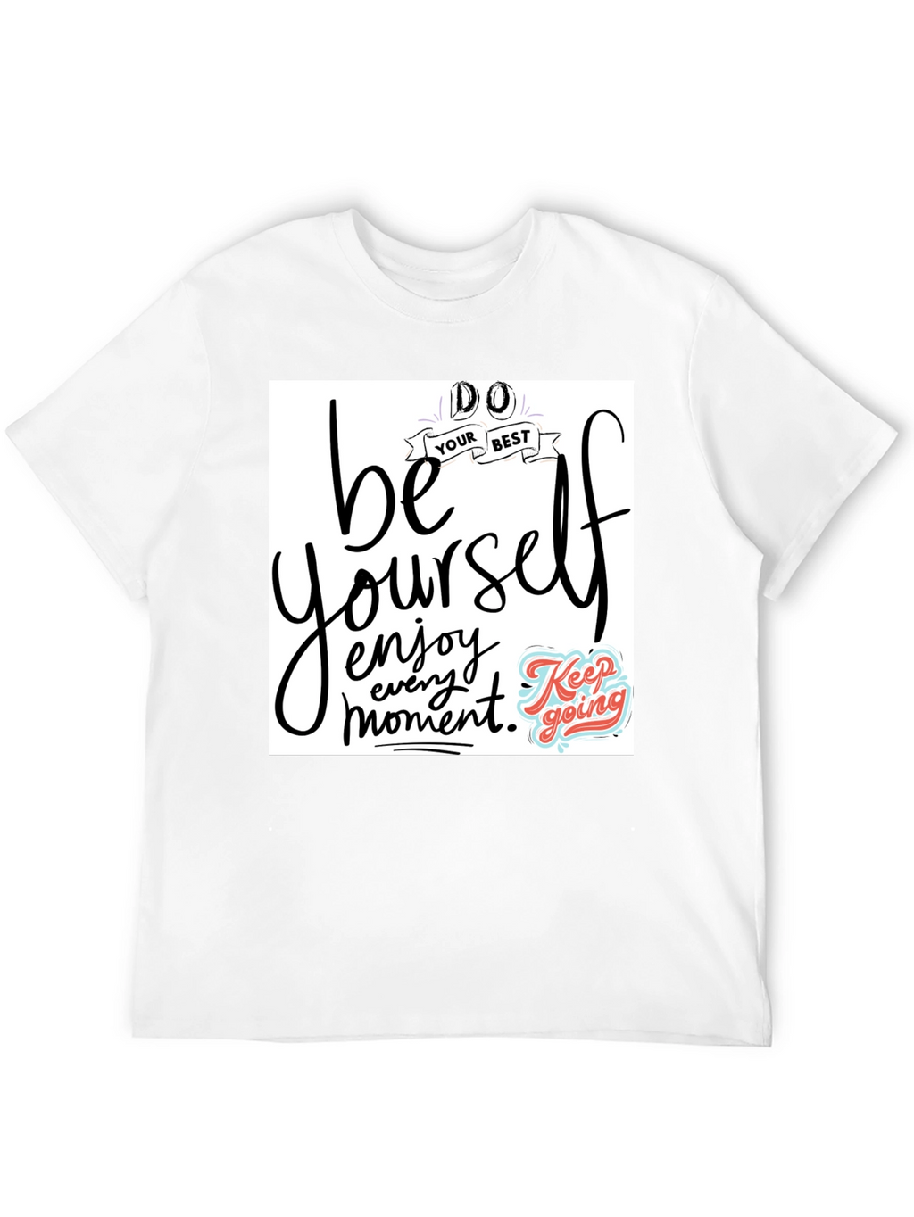 Be Yourself Graphic Tee - Black