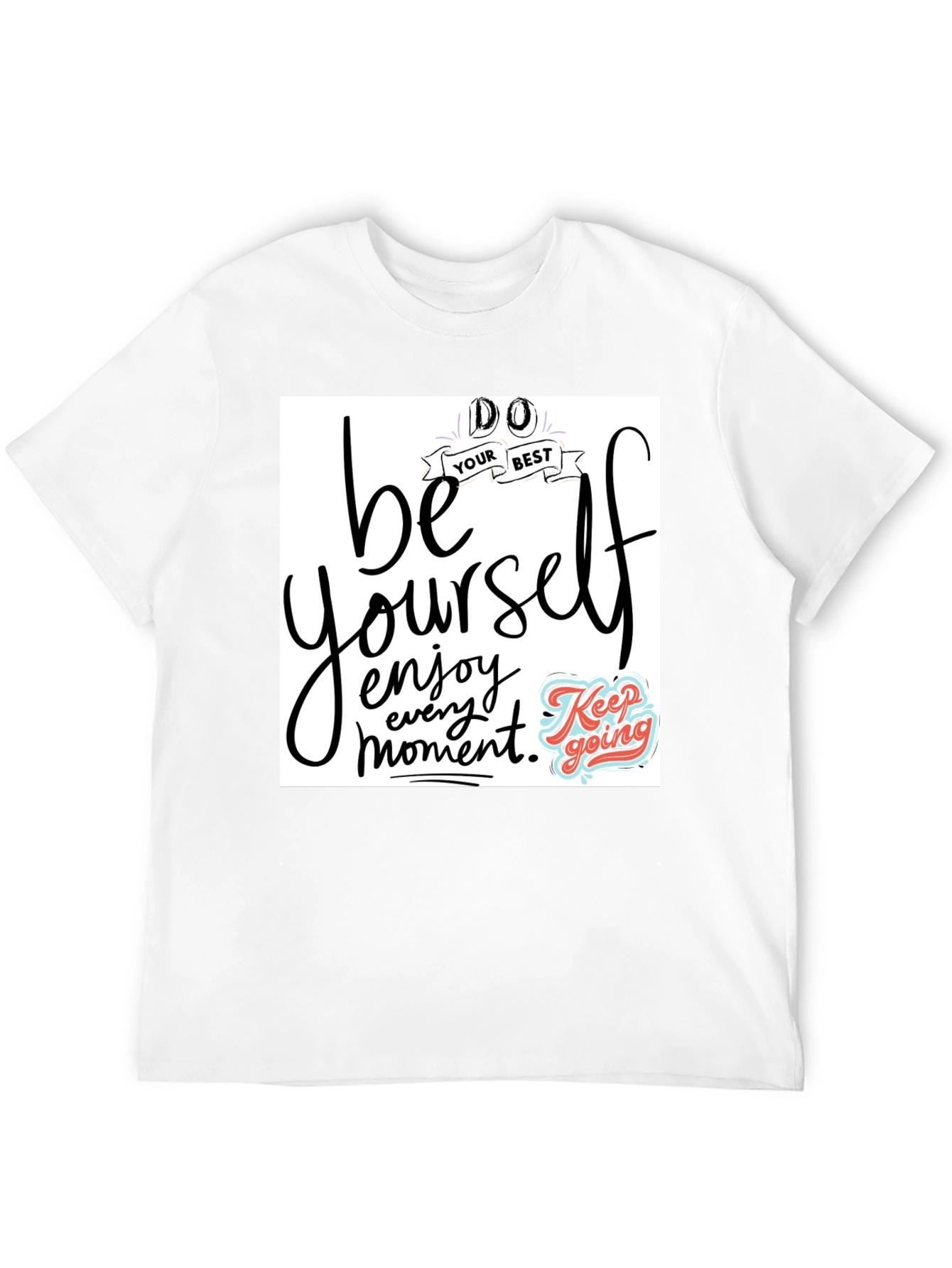 Be Yourself Graphic Tee - Black