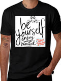 Be Yourself Graphic Tee - Black