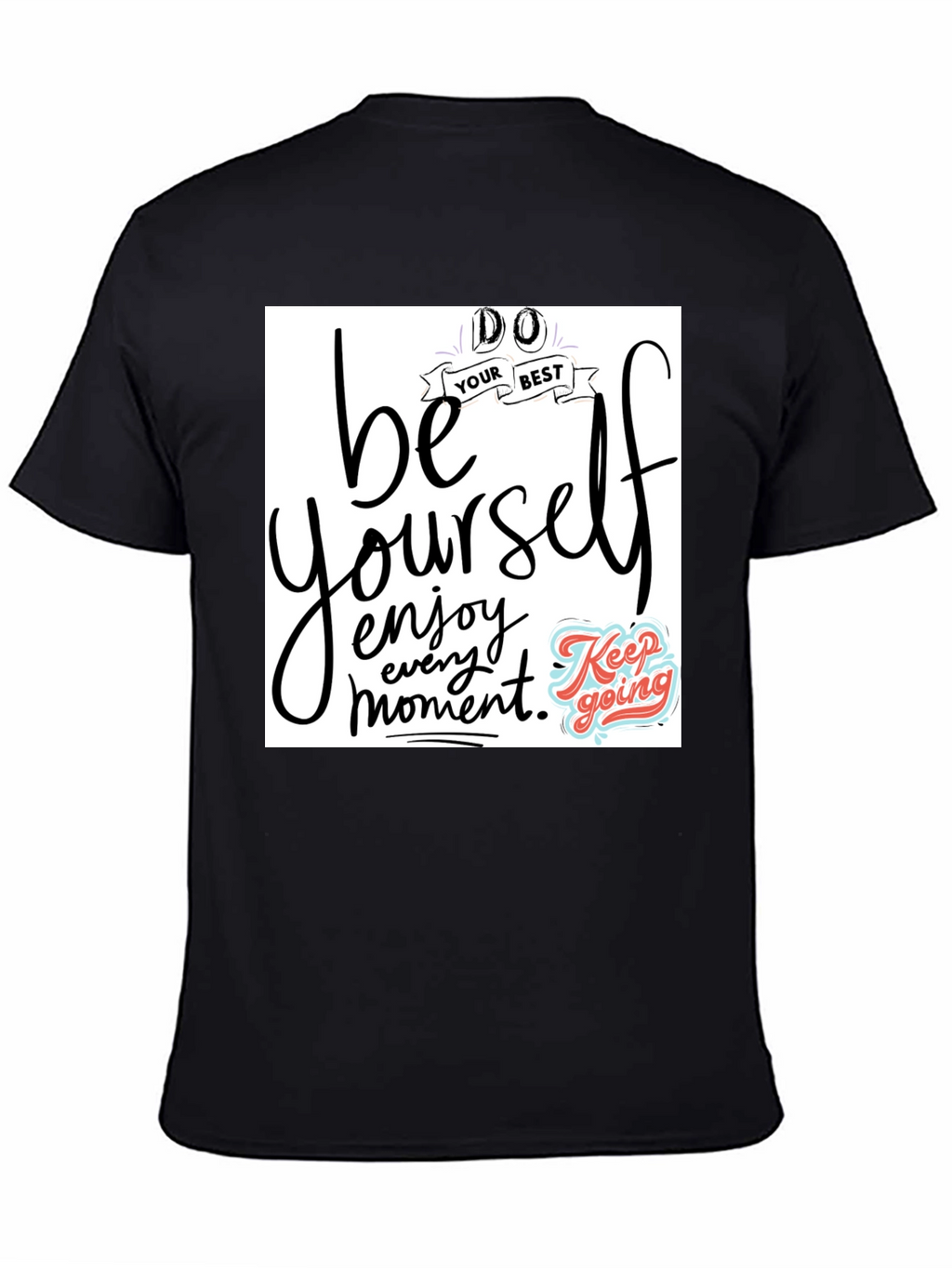 Be Yourself Graphic Tee - Black