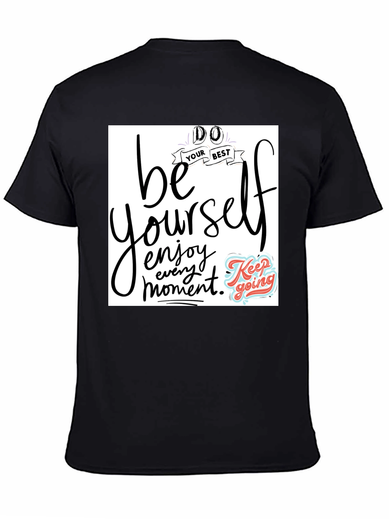 Be Yourself Graphic Tee - Black