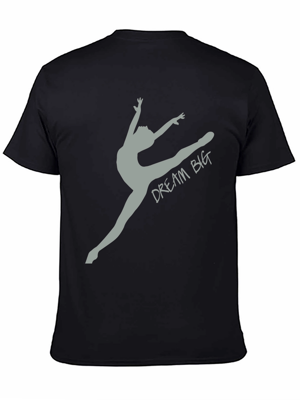 Dream Big Gymnast Tee - Black Cotton T-Shirt