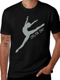 Dream Big Gymnast Tee - Black Cotton T-Shirt
