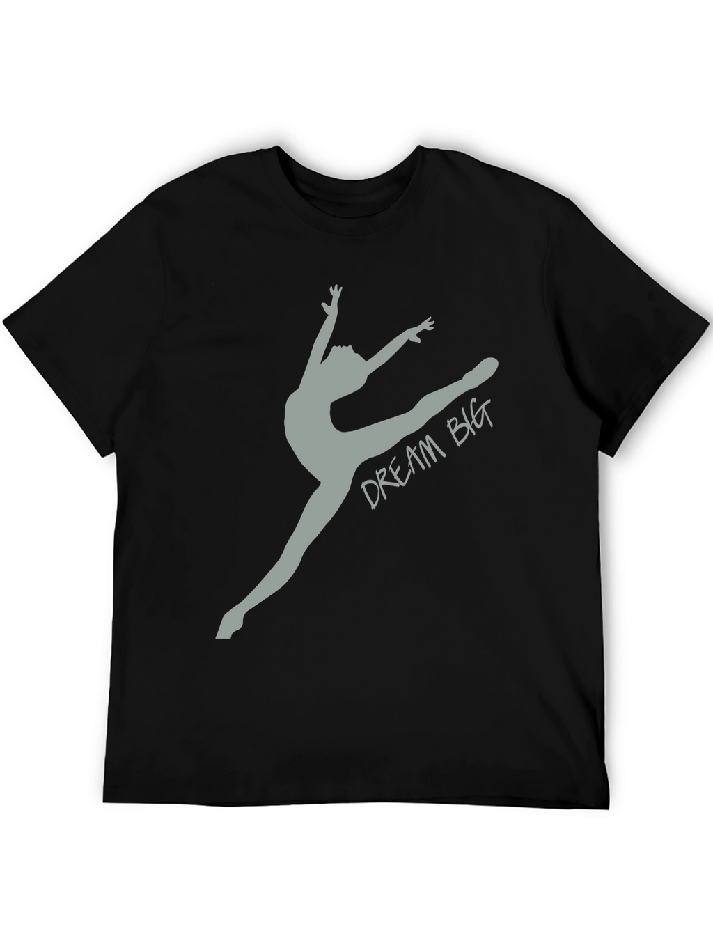 Dream Big Gymnast Tee - Black Cotton T-Shirt