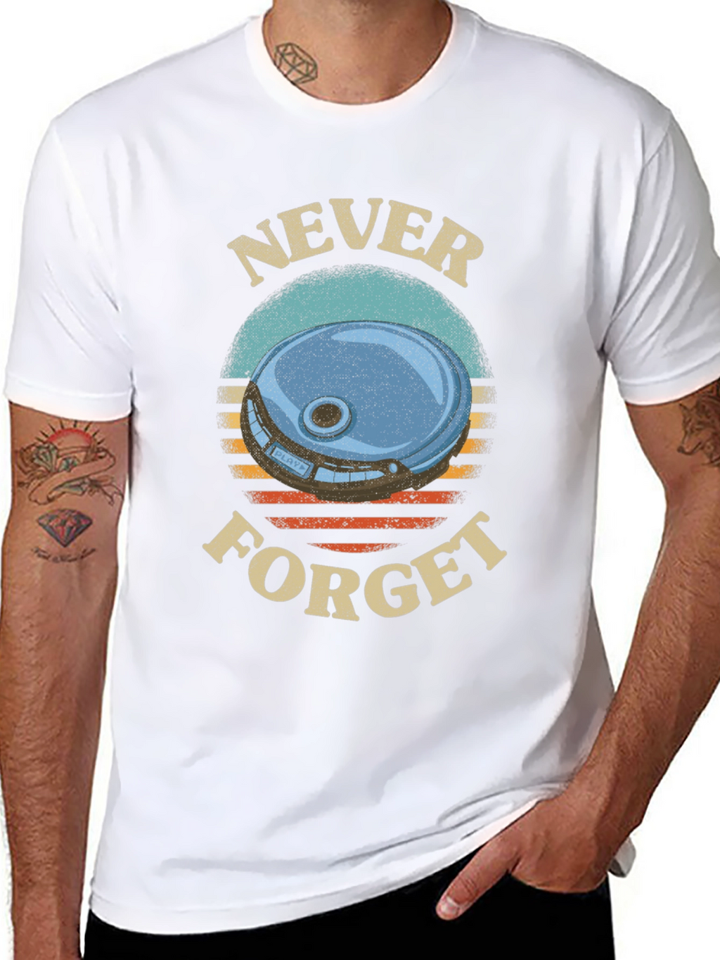 Retro Never Forget Graphic T-Shirt