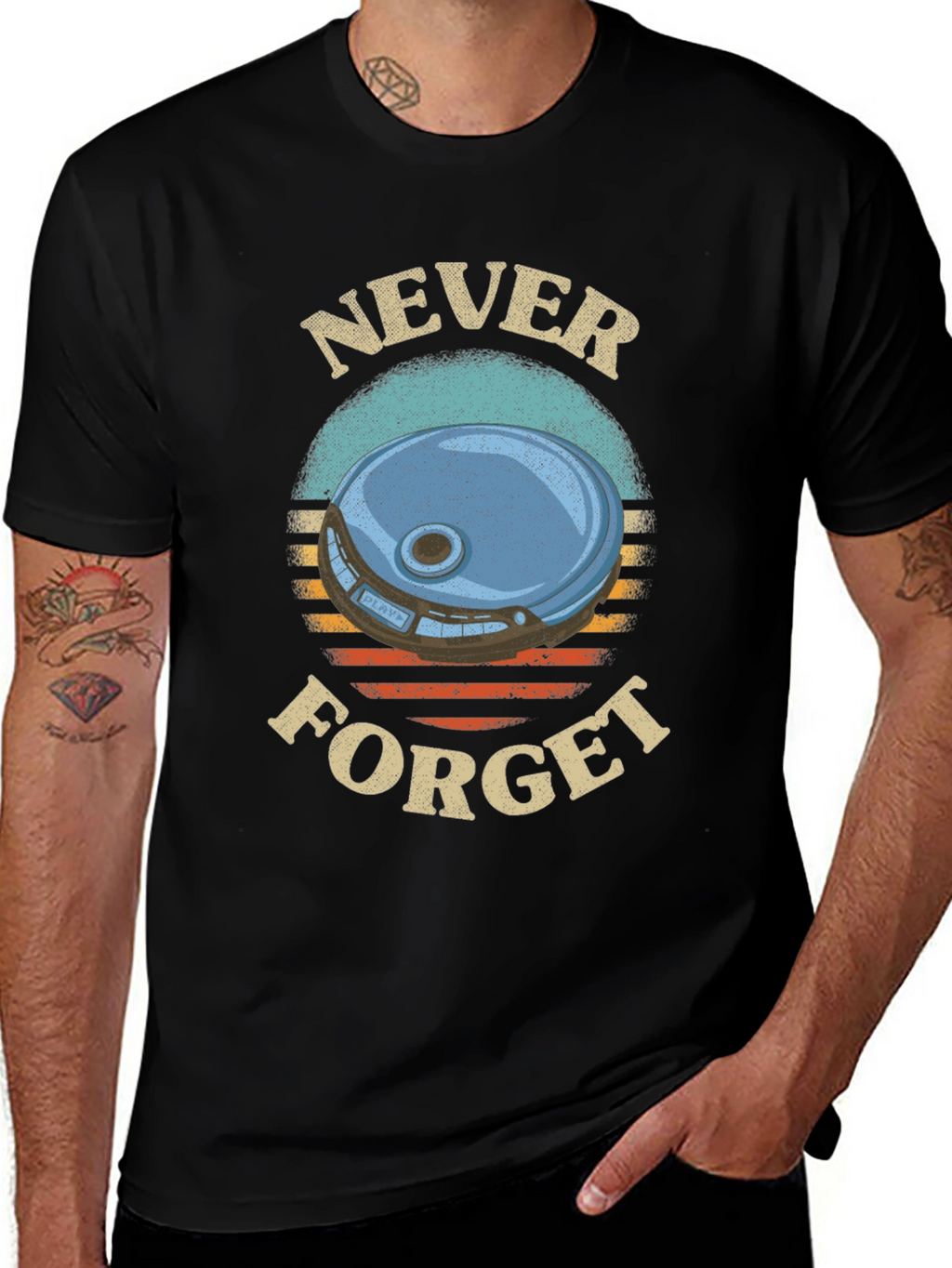 Retro Never Forget Graphic T-Shirt