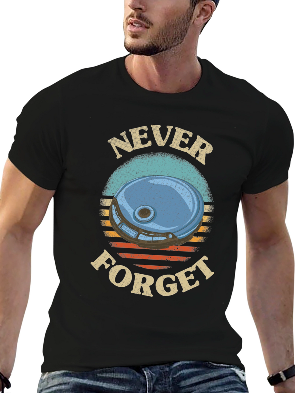 Retro Never Forget Graphic T-Shirt