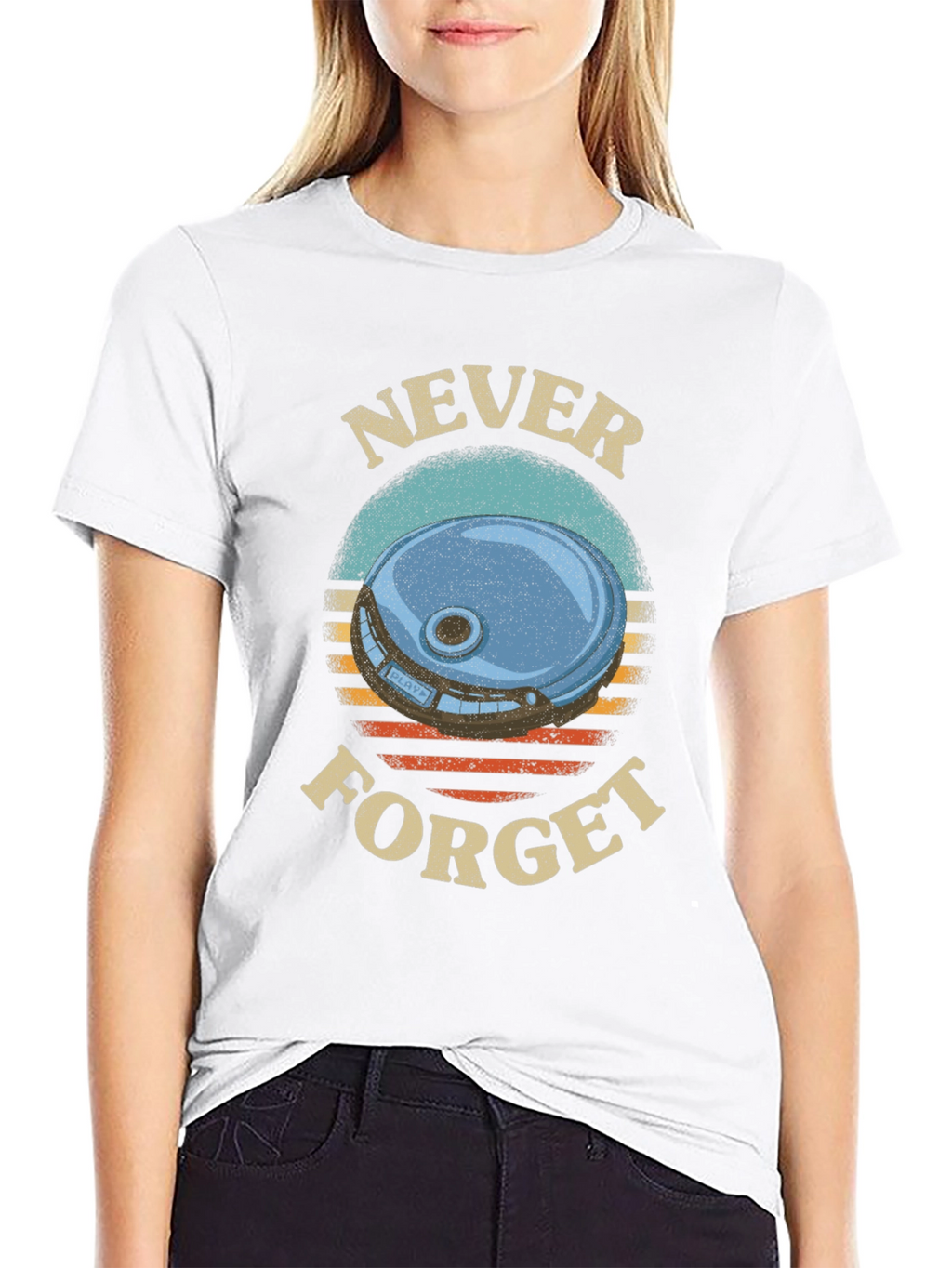 Retro Never Forget Graphic T-Shirt