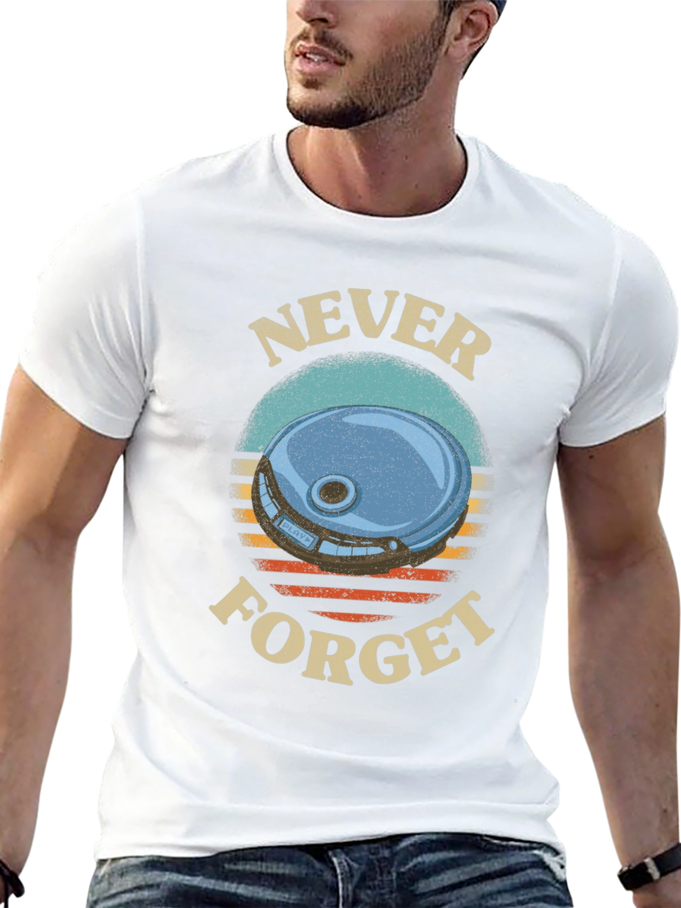Retro Never Forget Graphic T-Shirt