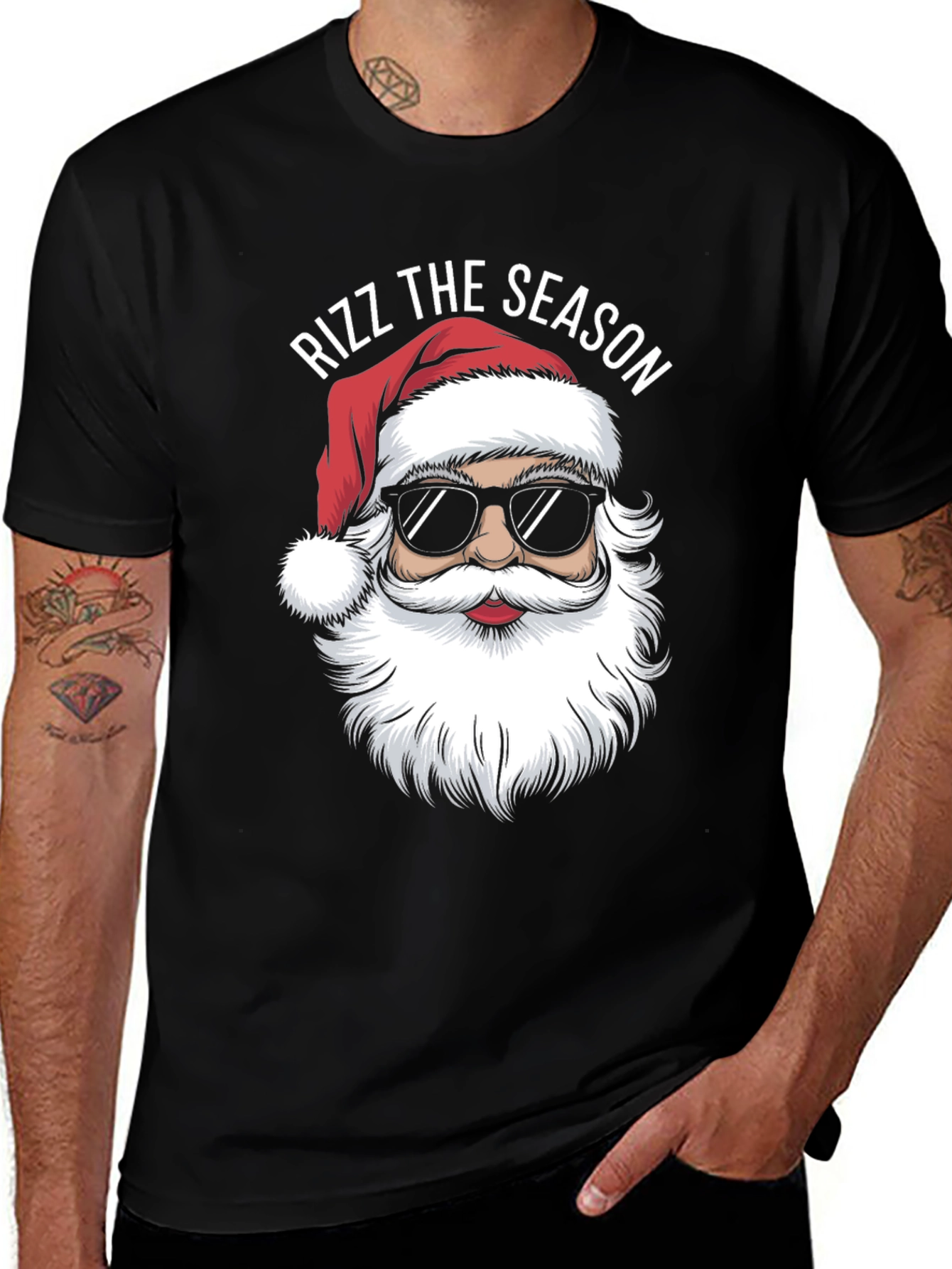 Rizz The Season Santa Graphic Tee