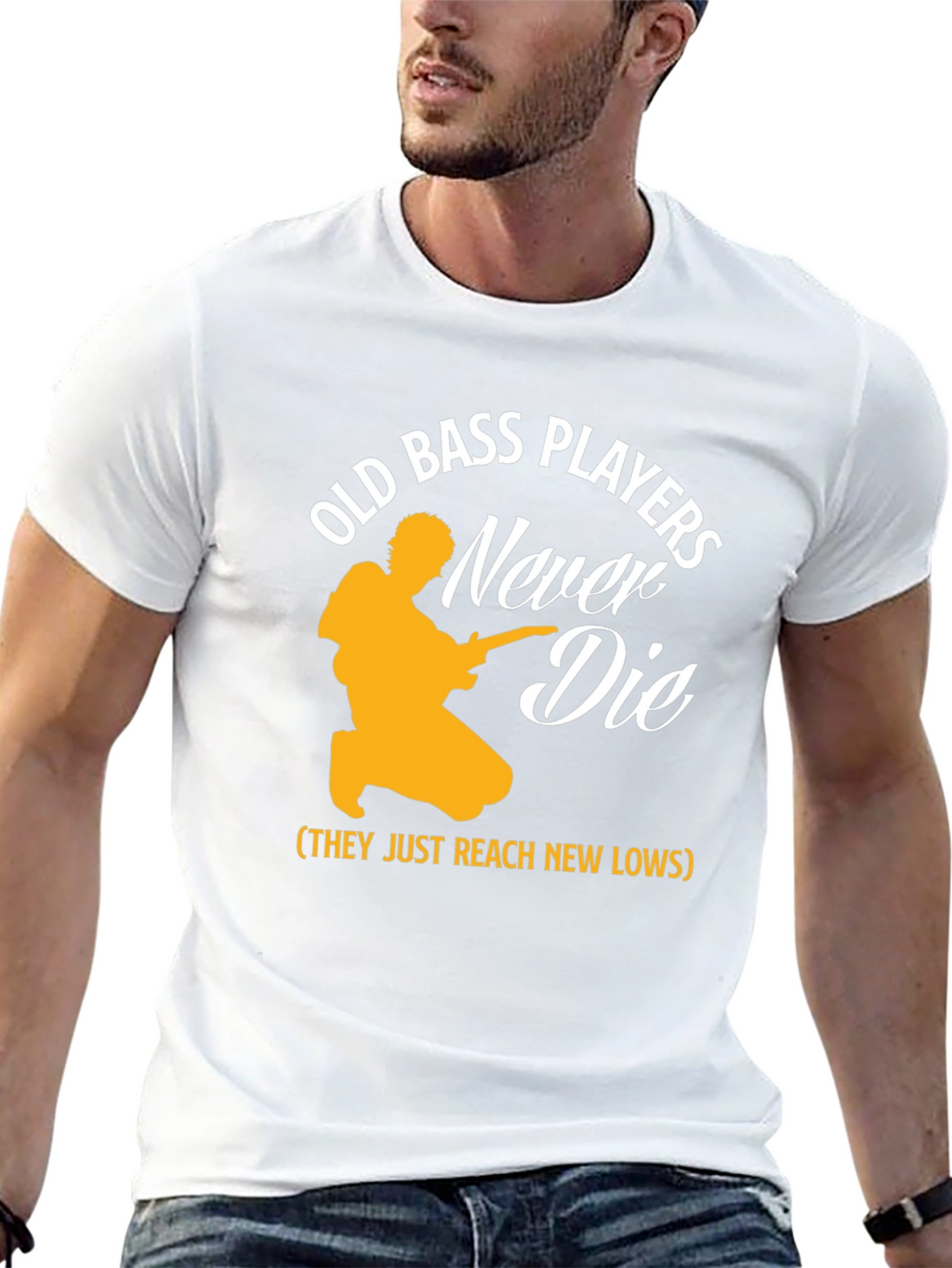 Old Bass Players Never Die T-Shirt