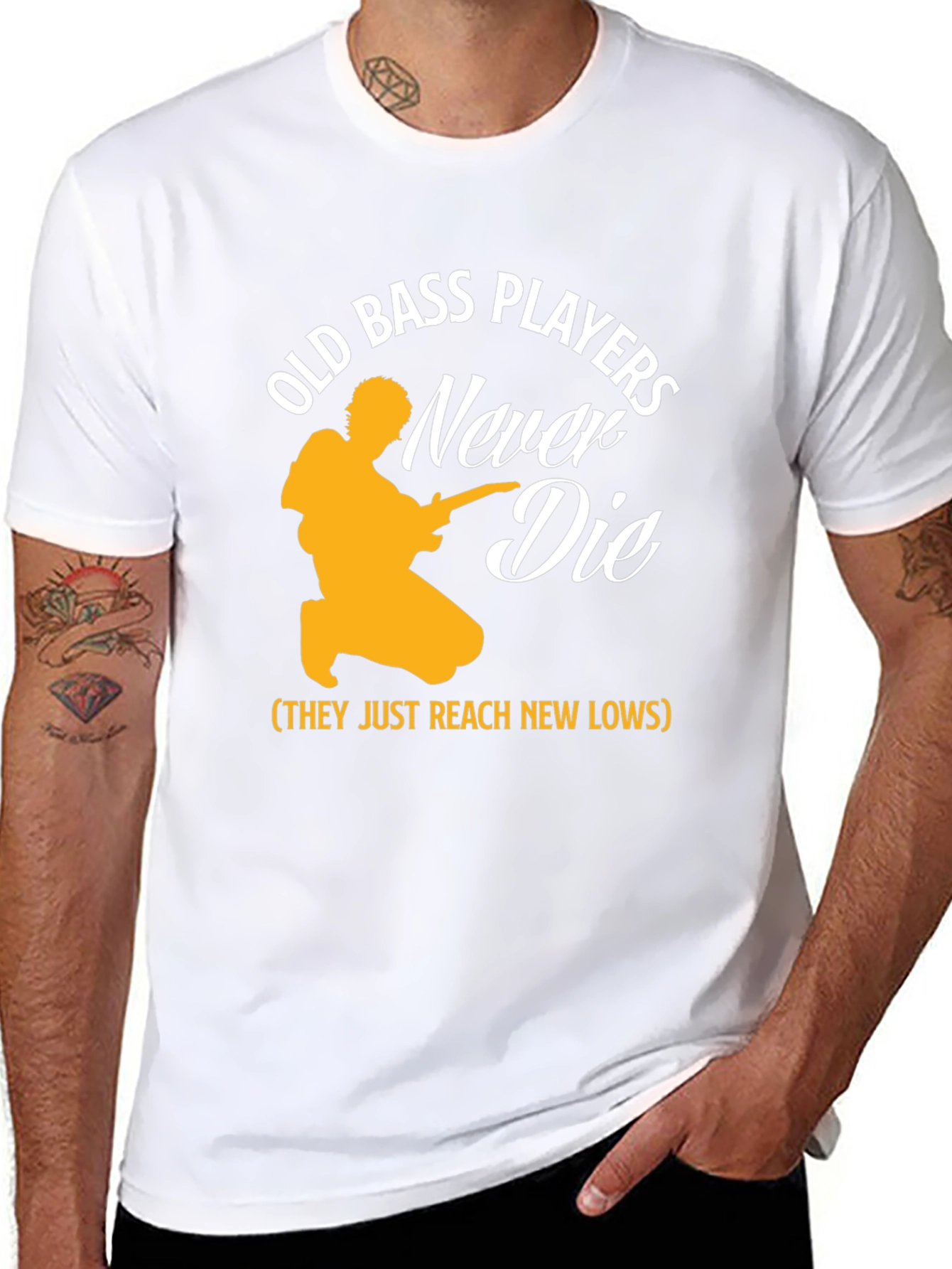 Old Bass Players Never Die T-Shirt