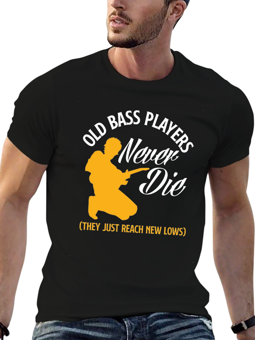 Old Bass Players Never Die T-Shirt