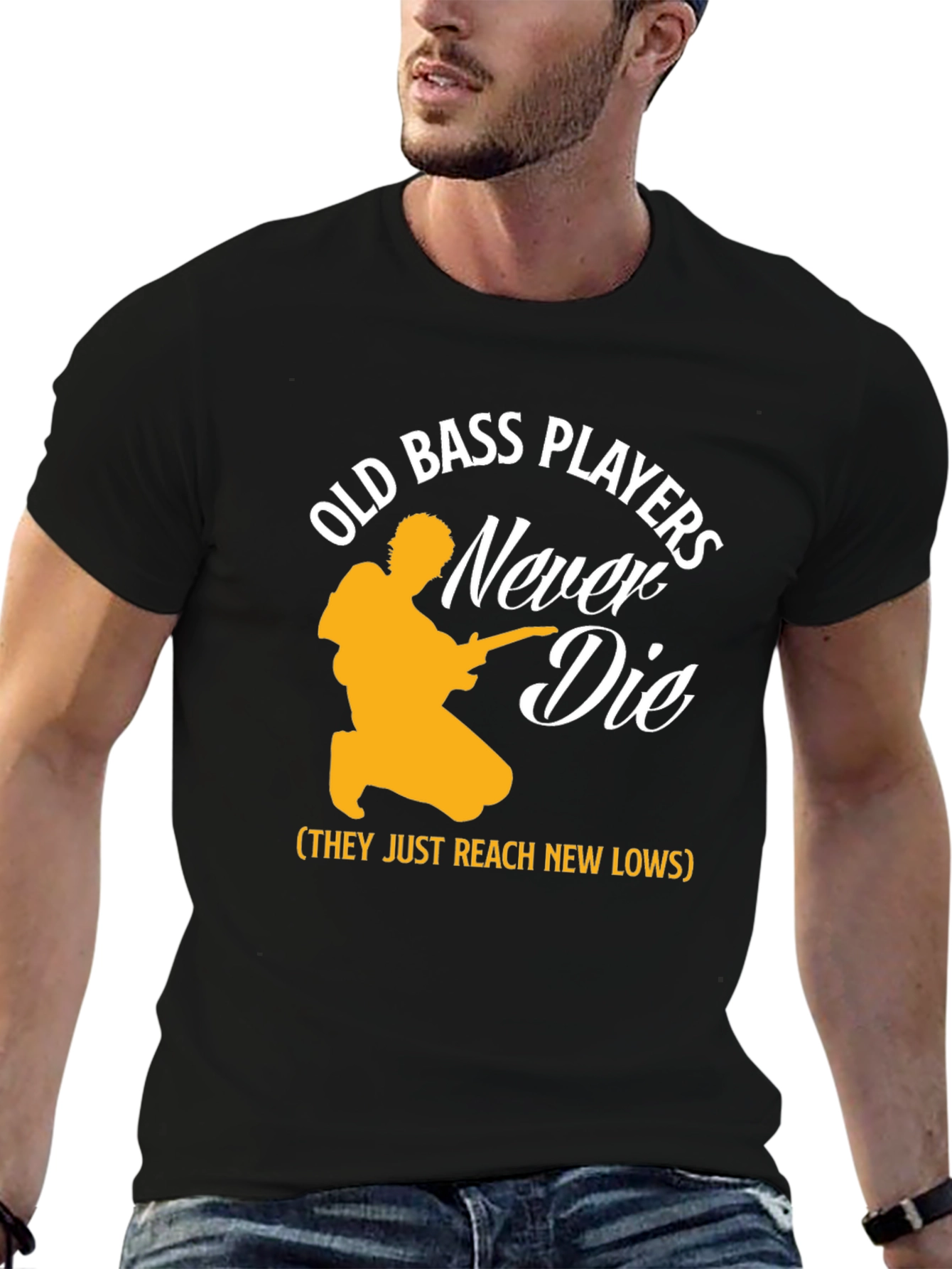 Old Bass Players Never Die T-Shirt