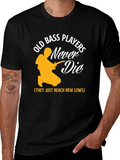 Old Bass Players Never Die T-Shirt