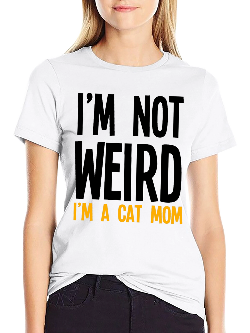 Cat Mom T-Shirt - Im Not Weird