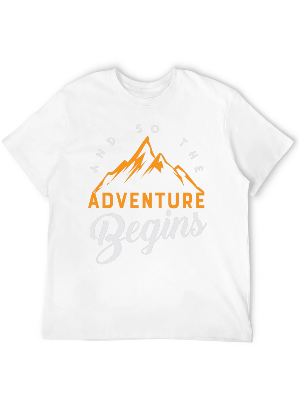 Adventure Begins T-Shirt - Mountain Graphic Tee