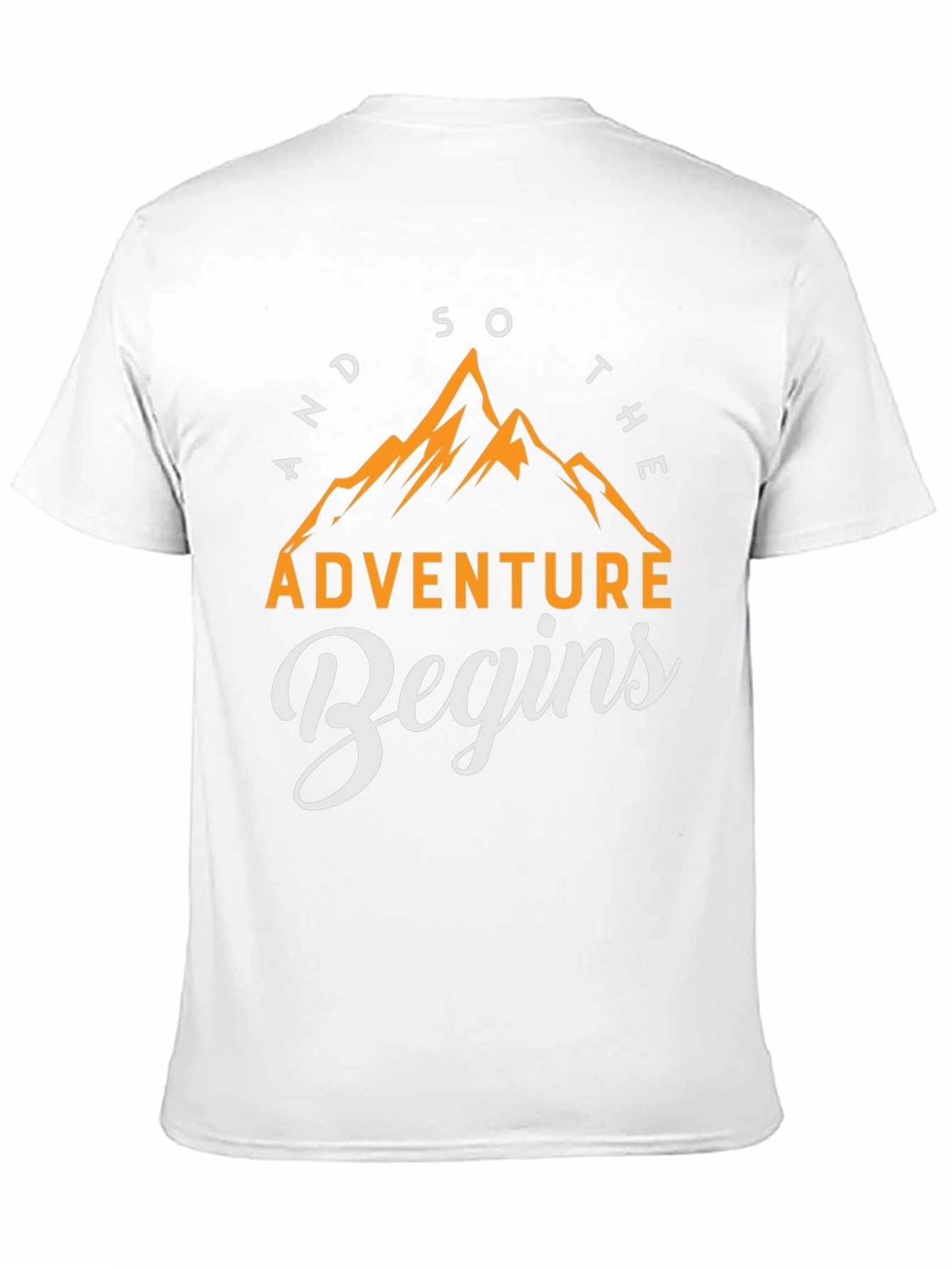 Adventure Begins T-Shirt - Mountain Graphic Tee