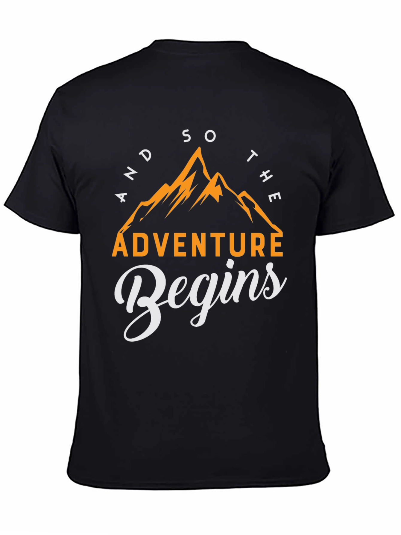 Adventure Begins T-Shirt - Mountain Graphic Tee