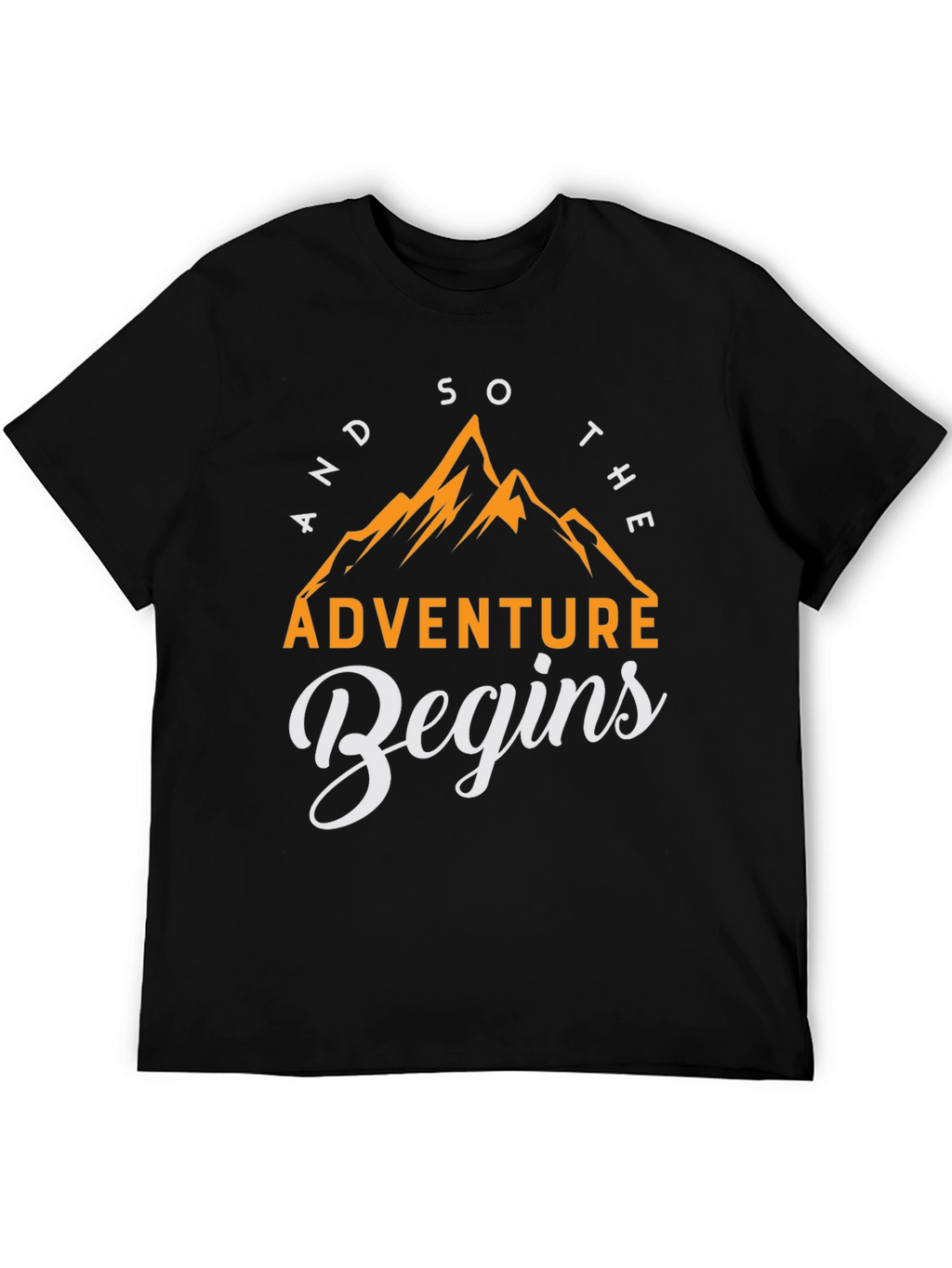Adventure Begins T-Shirt - Mountain Graphic Tee