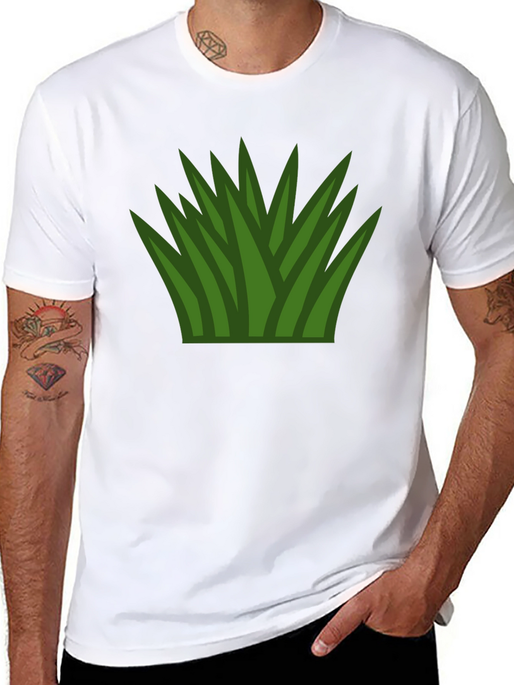 Grass Graphic Tee - Black Unisex Shirt