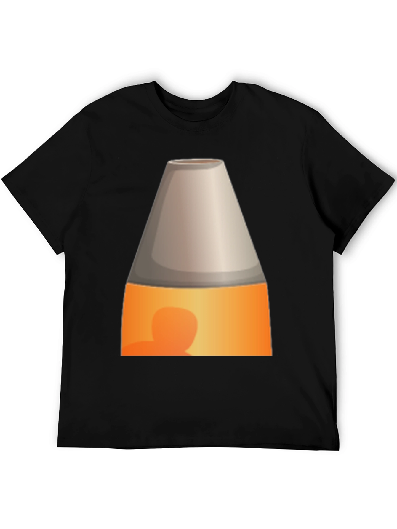 Novelty Lava Lamp Graphic Tee - Black Cotton