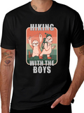 Hiking With The Boys Sloth T-Shirt