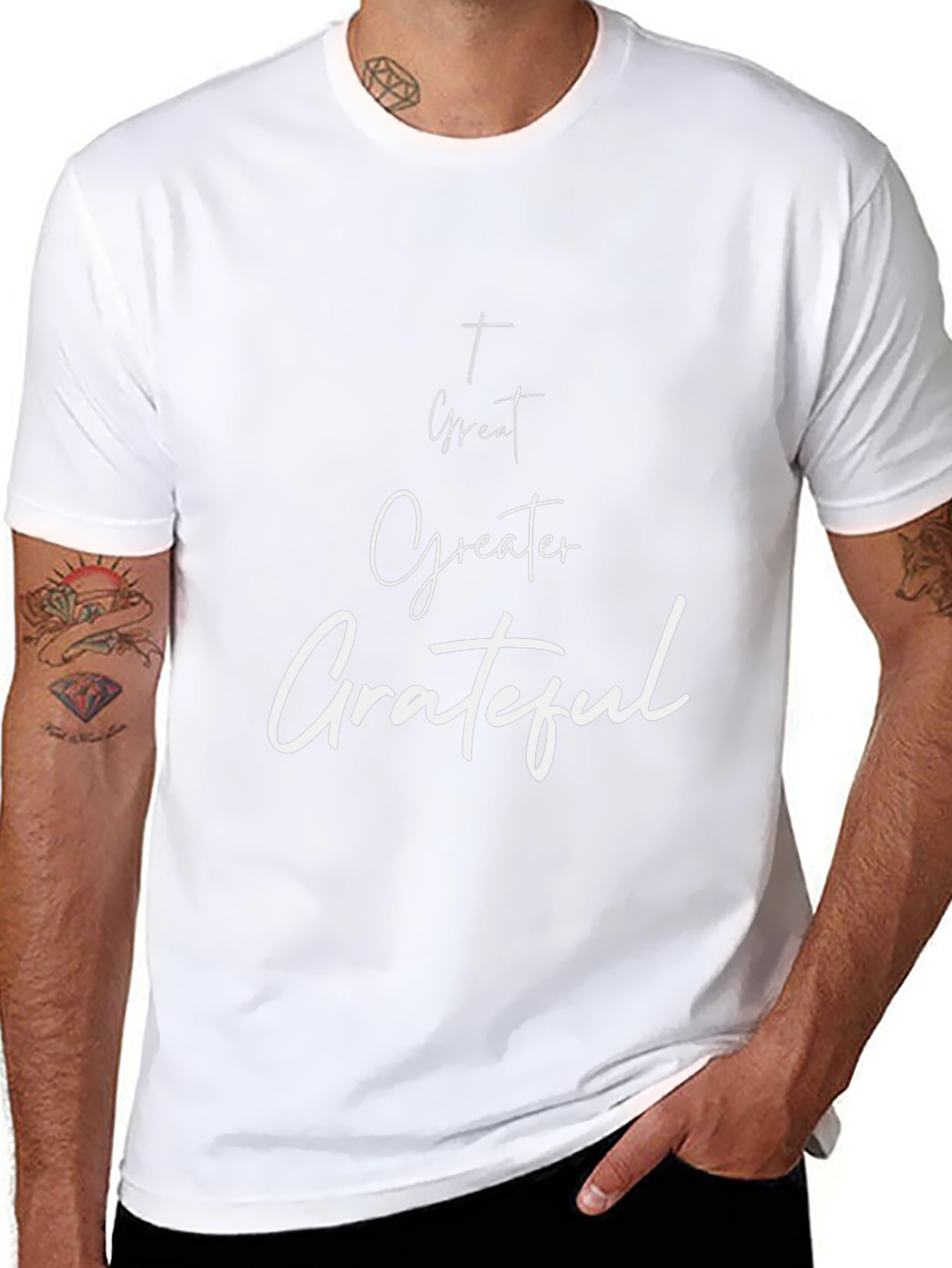 Greater Grateful Graphic Tee - Black Casual Shirt