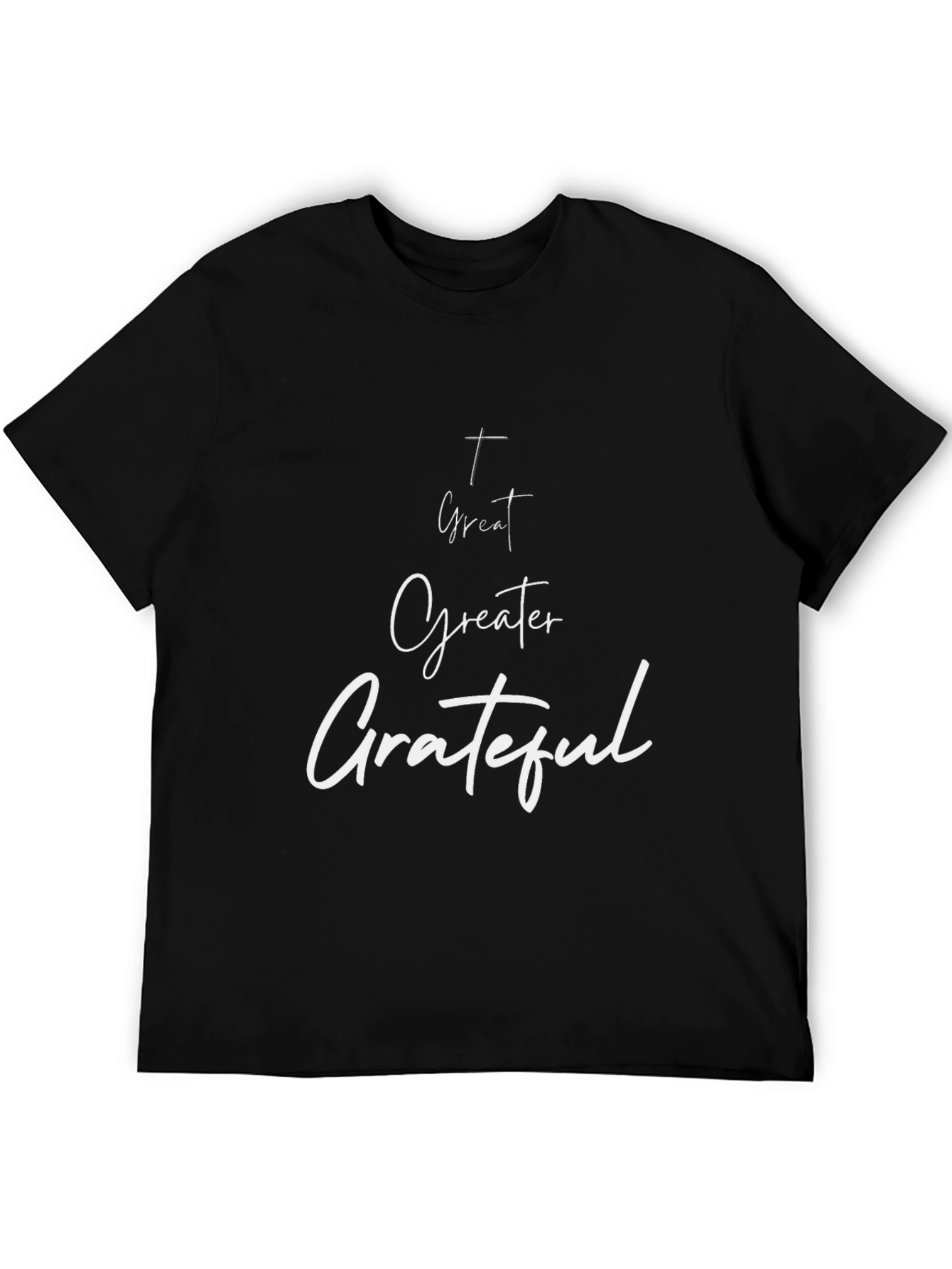 Greater Grateful Graphic Tee - Black Casual Shirt