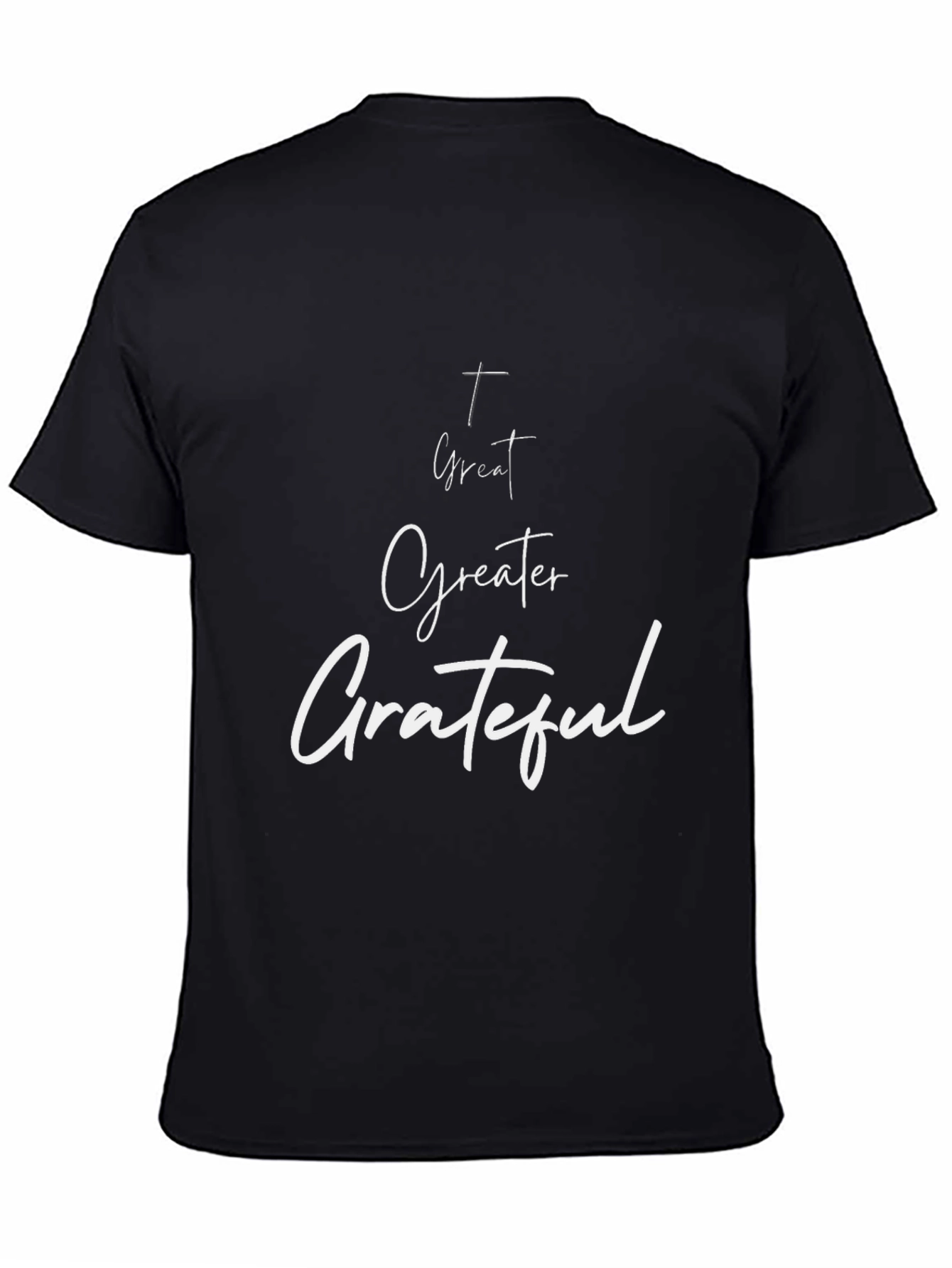 Greater Grateful Graphic Tee - Black Casual Shirt