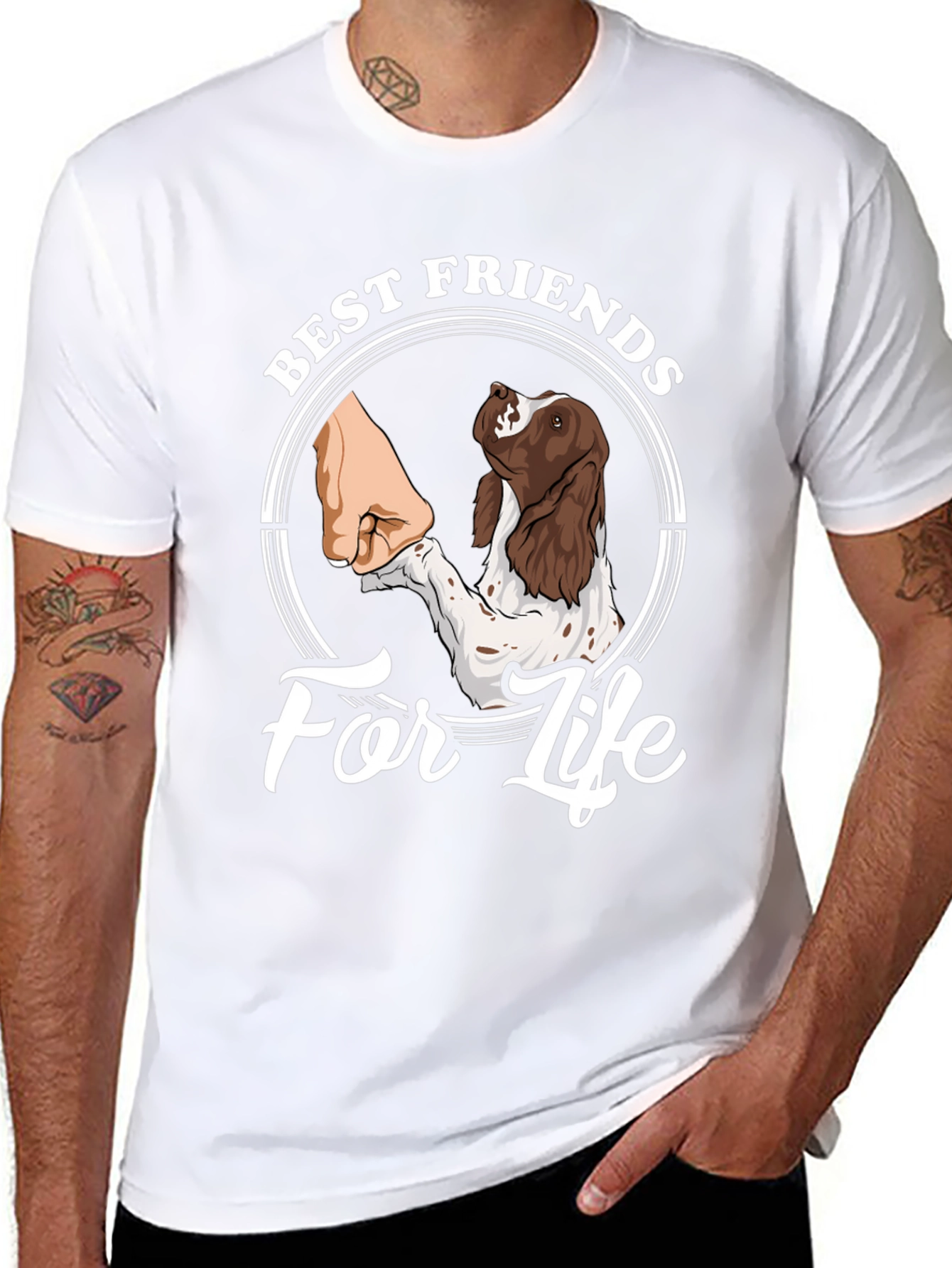 Best Friends For Life Dog T-Shirt