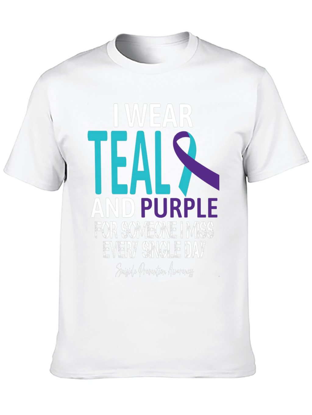 Teal and Purple Suicide Awareness T-Shirt