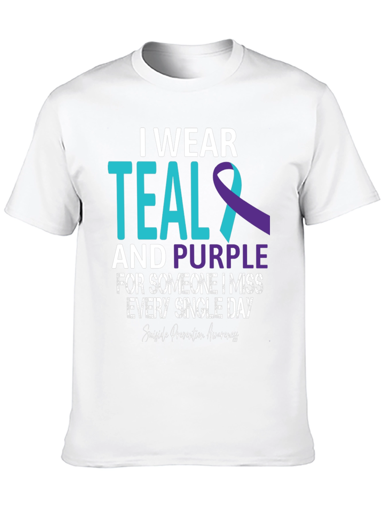 Teal and Purple Suicide Awareness T-Shirt