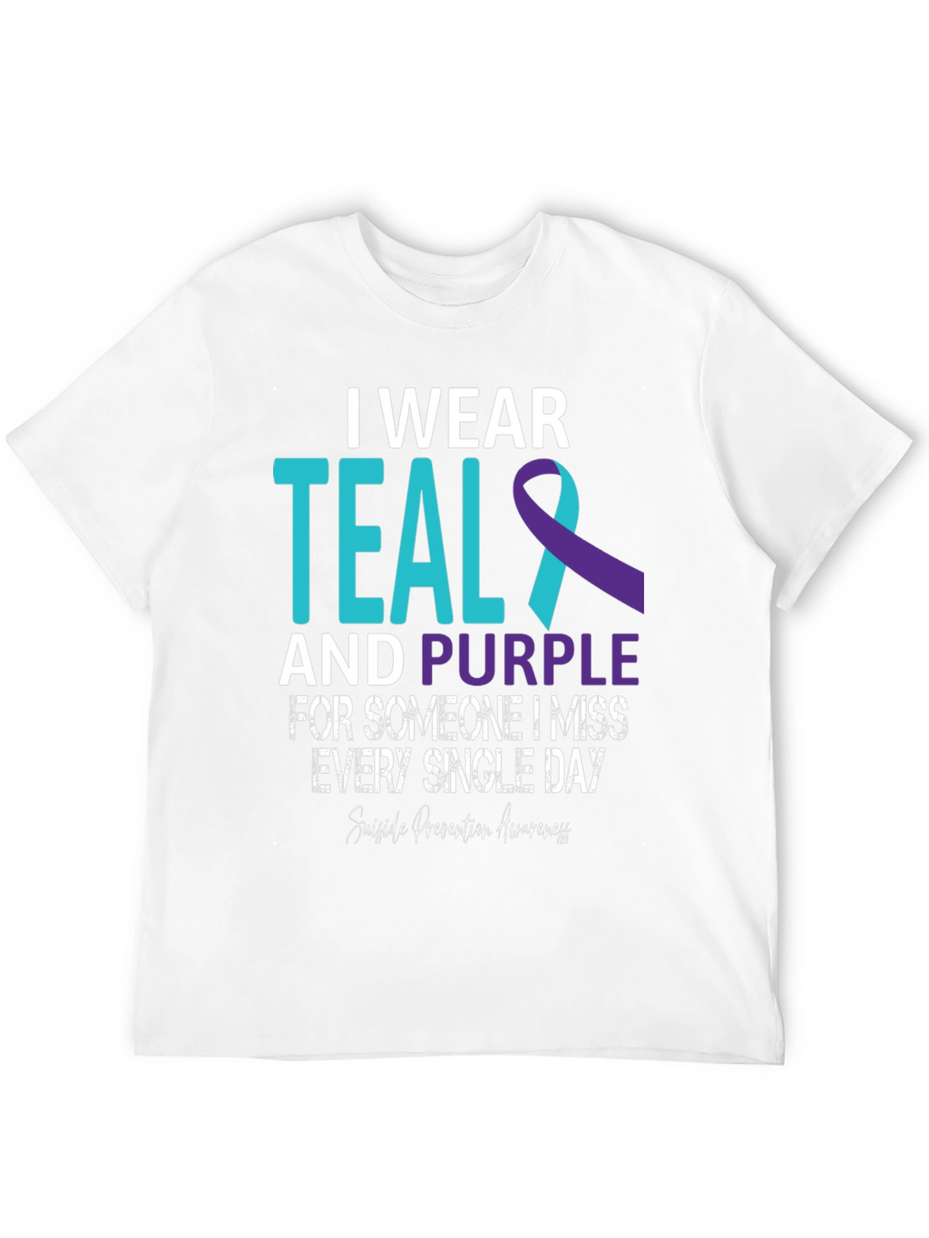 Teal and Purple Suicide Awareness T-Shirt