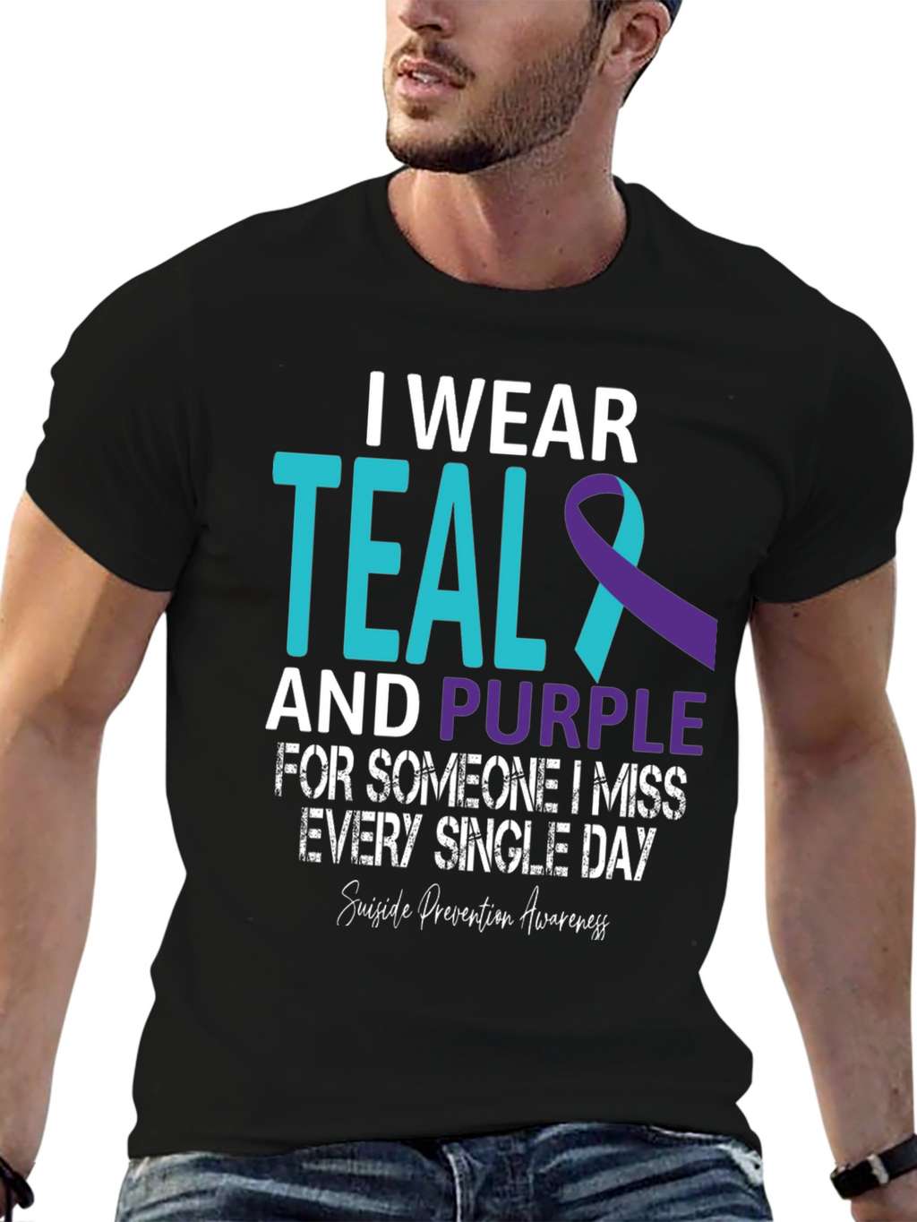 Teal and Purple Suicide Awareness T-Shirt