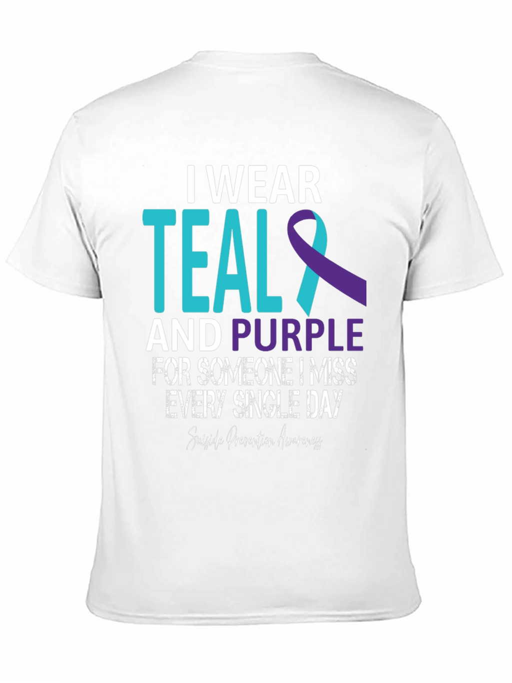 Teal and Purple Suicide Awareness T-Shirt