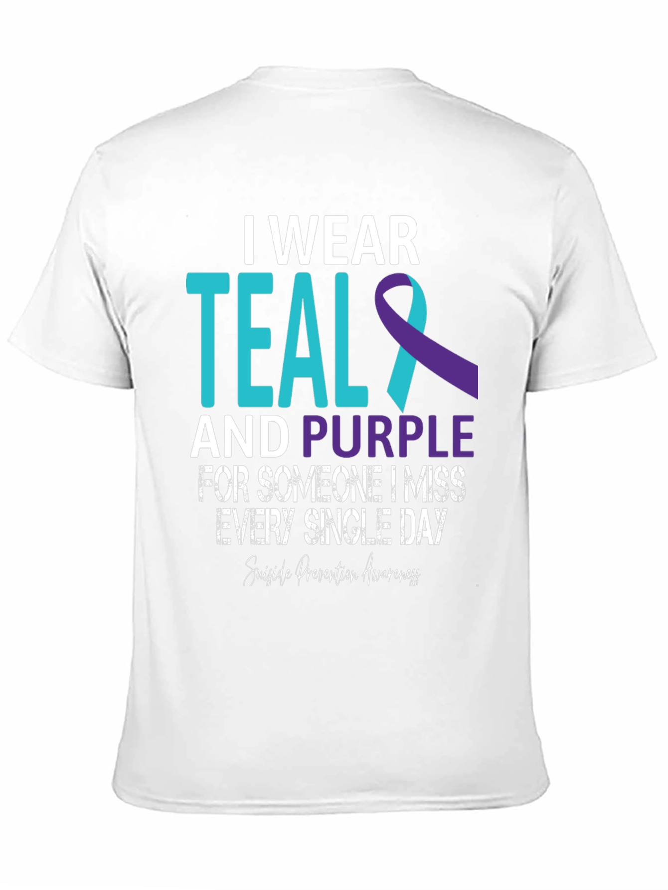 Teal and Purple Suicide Awareness T-Shirt