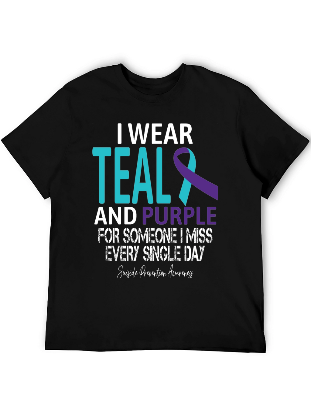 Teal and Purple Suicide Awareness T-Shirt