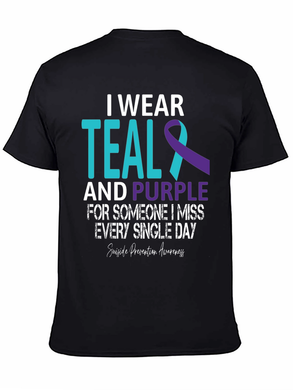 Teal and Purple Suicide Awareness T-Shirt
