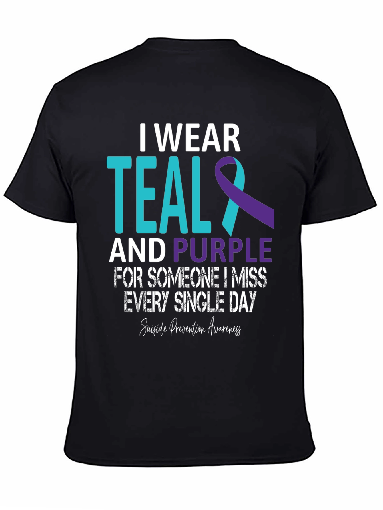 Teal and Purple Suicide Awareness T-Shirt