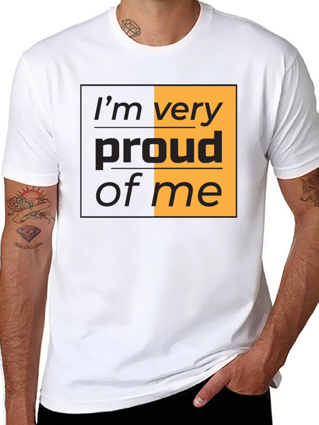 Proud of Me T-Shirt - Stylish Graphic Tee