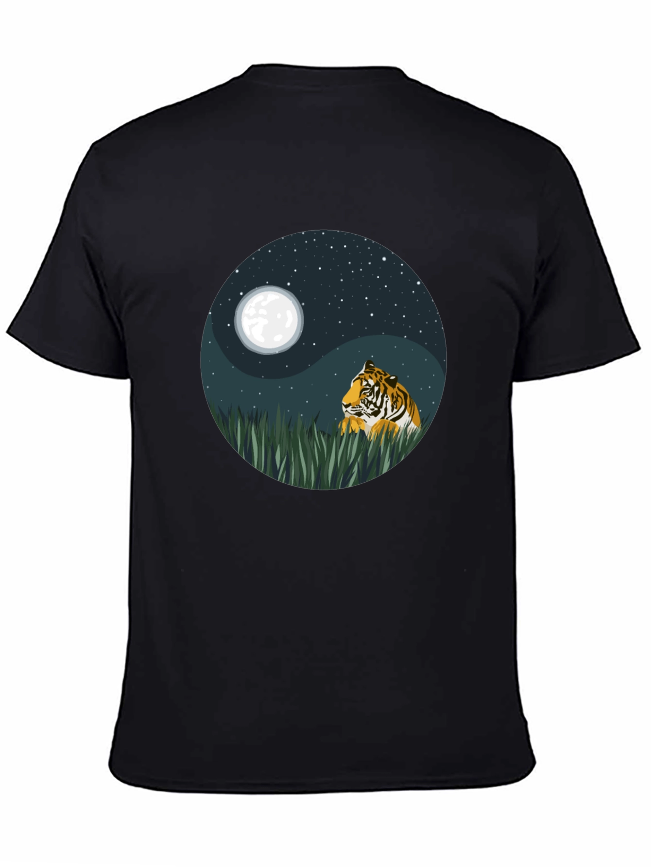 Yin Yang Tiger Graphic Tee - Nature Inspired Design