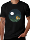 Yin Yang Tiger Graphic Tee - Nature Inspired Design