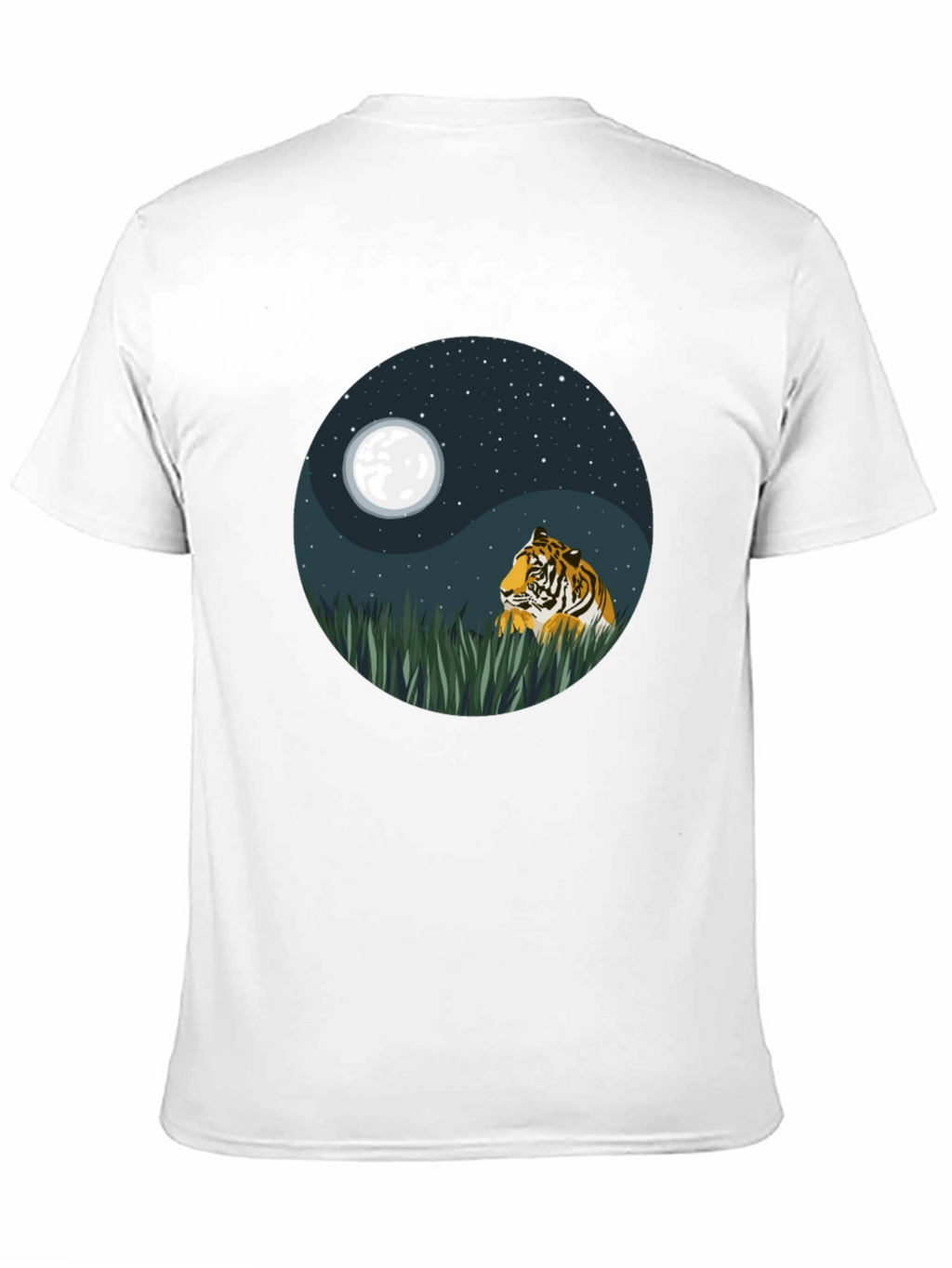 Yin Yang Tiger Graphic Tee - Nature Inspired Design