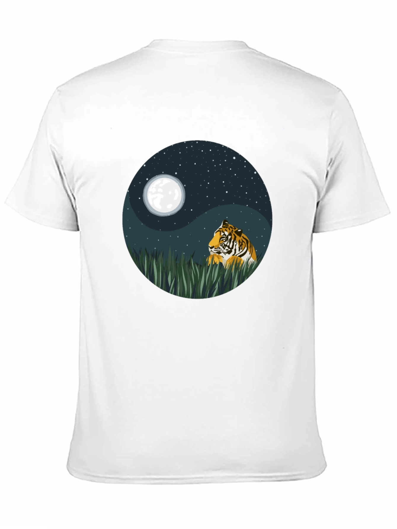 Yin Yang Tiger Graphic Tee - Nature Inspired Design