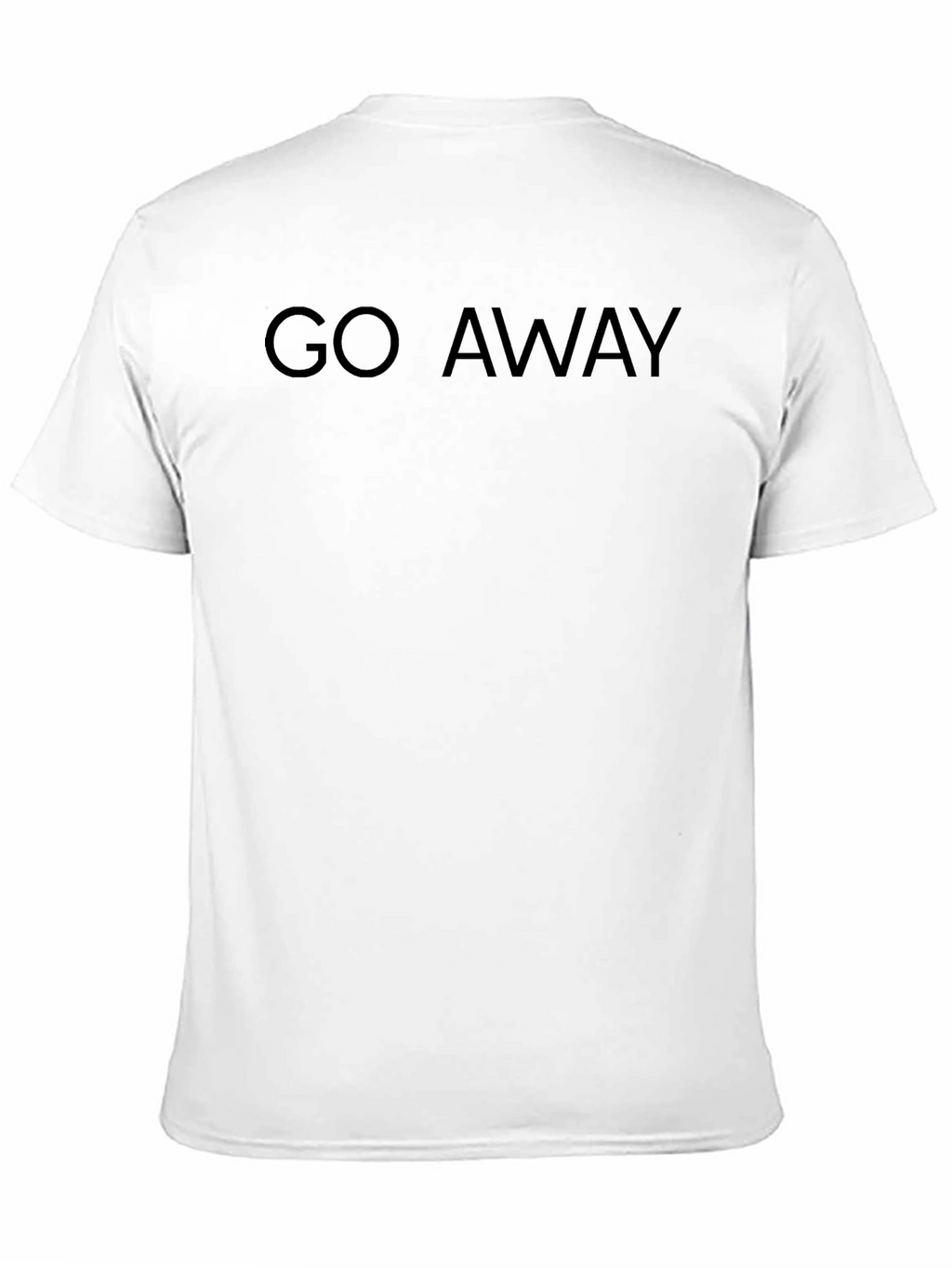 Go Away Black Graphic Tee - Mens Casual Wear